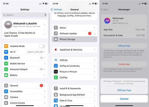 how to clear cache on messenger app iphone