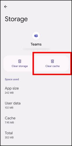how to clear cache on microsoft teams on iphone