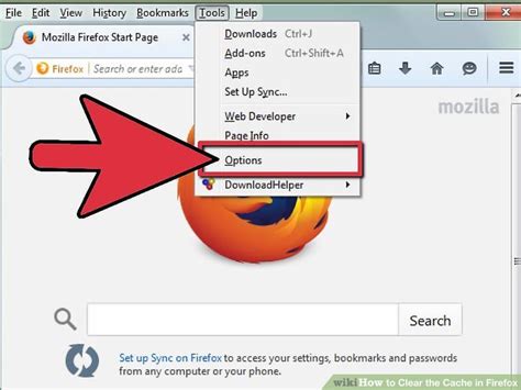 how to clear cache on pc firefox