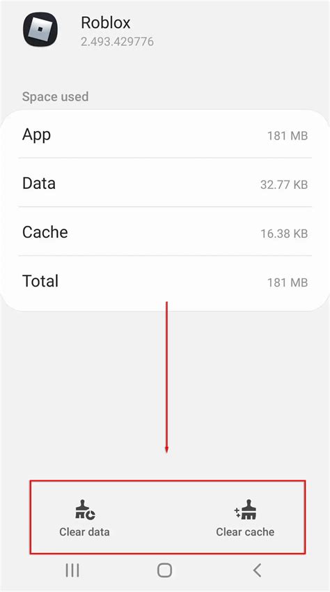 how to clear cache on roblox mobile android