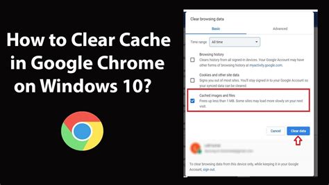 how to clear cache on windows 10 chrome
