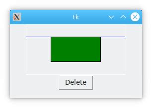 how to clear canvas text tkinter
