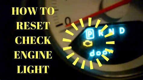 how to clear check engine light after fix