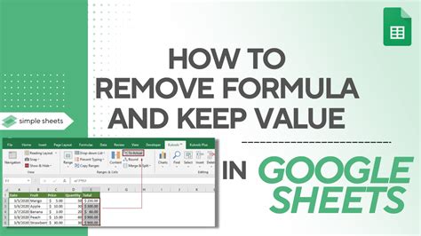 how to clear data but keep formulas in google sheets