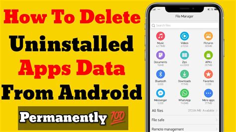how to clear data from uninstalled apps