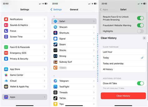 how to clear data in messenger iphone