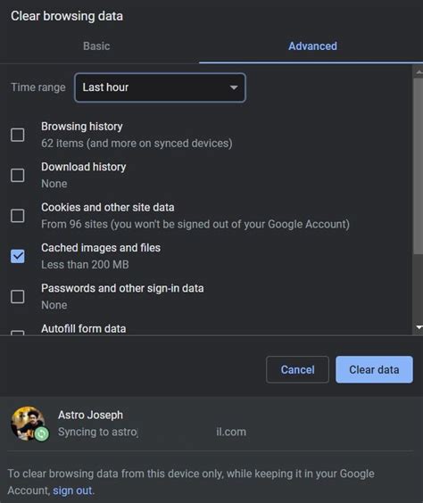 how to clear discord cache files pc