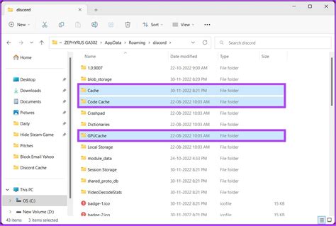 how to clear discord cache pc windows 11
