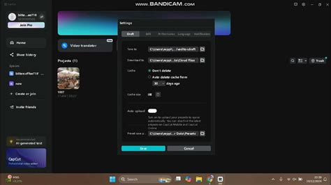 how to clear disk space in capcut