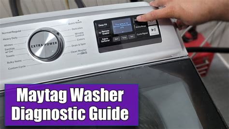 how to clear error codes on maytag top load washer