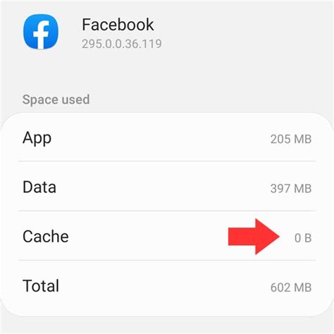 how to clear facebook app cache android