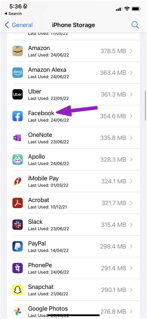how to clear facebook cache on iphone settings
