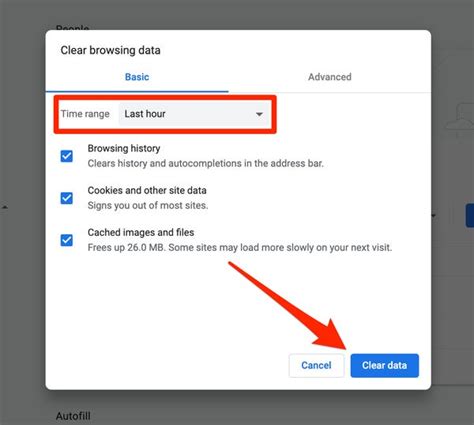 how to clear facebook email login history chrome