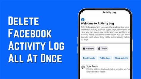 how to clear fb activity log