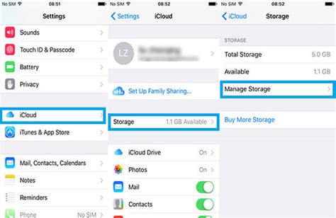 how to clear iphone storage after icloud backup