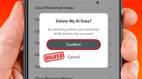 how to clear my data on snap