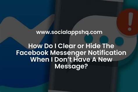 how to clear notification on fb messenger