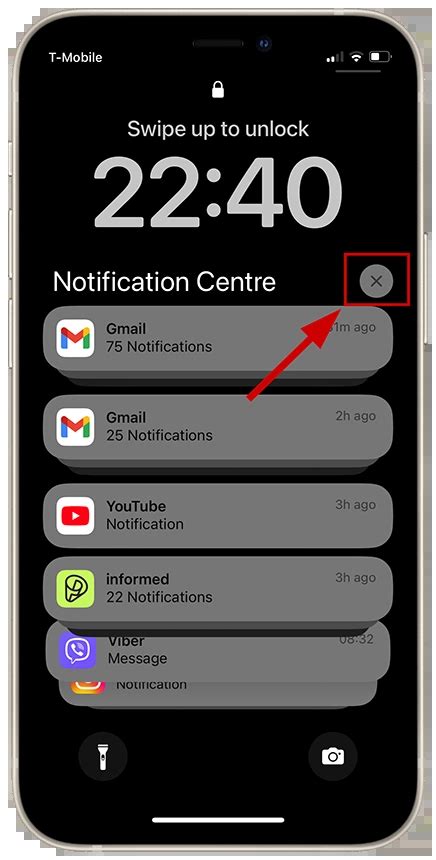 how to clear notification on iphone settings