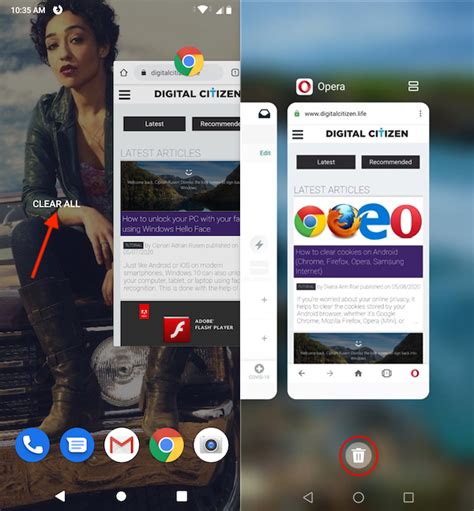 how to clear open apps on android tablet