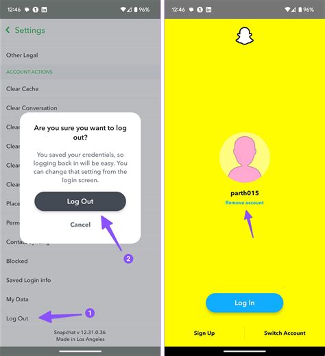 how to clear out saved data from snapchat