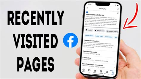 how to clear recently visited pages on facebook on iphone
