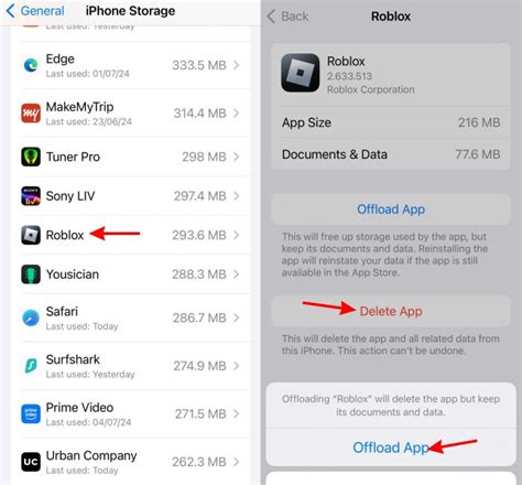how to clear roblox app cache ipad
