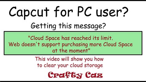 how to clear space on the cloud