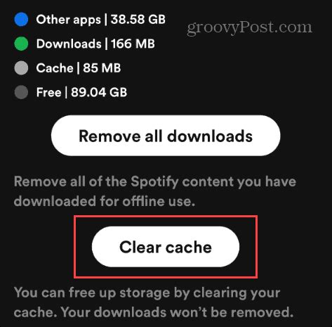 how to clear spotify cache on computer
