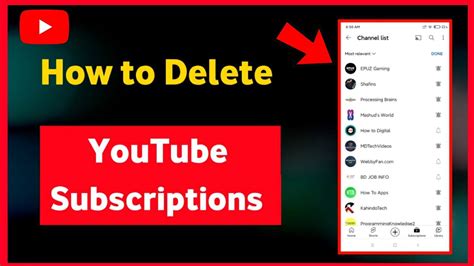 how to clear subscriptions on youtube