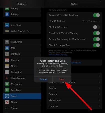 how to clear system data ipad reddit