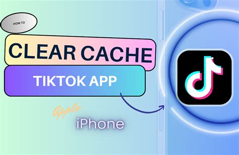 how to clear tiktok cache in iphone settings