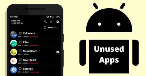 how to clear unused apps on android