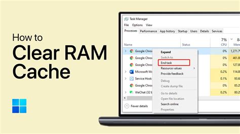 how to clear your ram cache on pc