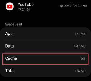 how to clear youtube cache on android tablet