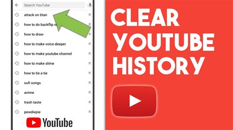 how to clear youtube history on android tablet