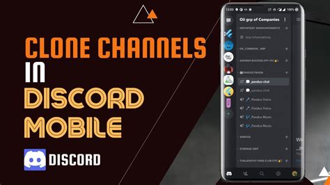 how to clone channel discord mobile