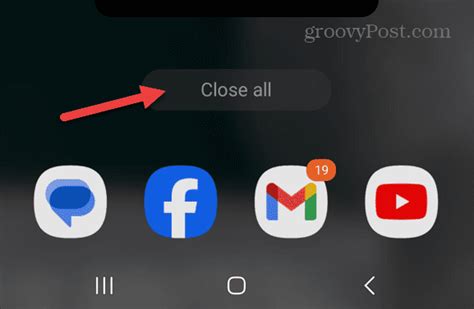 how to close all background apps android