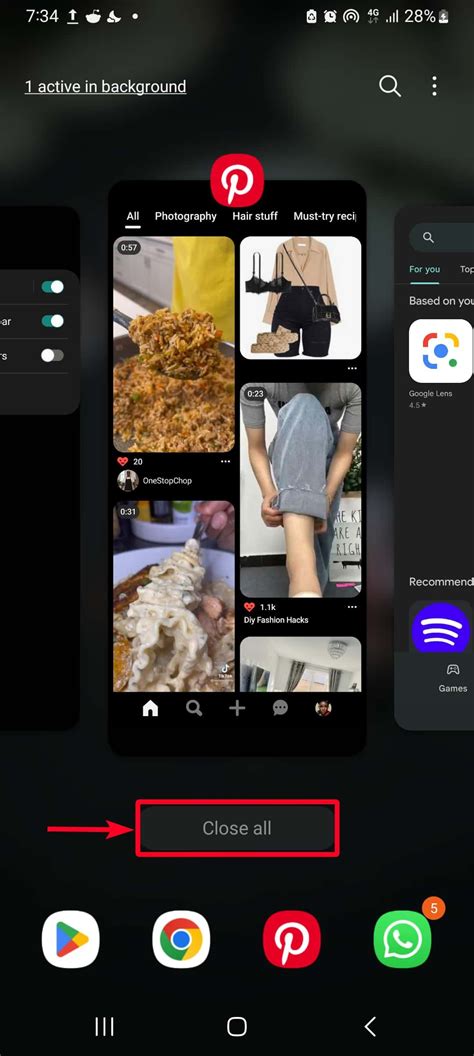 how to close all open apps on android