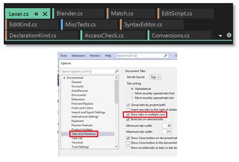 how to close all open tabs in visual studio