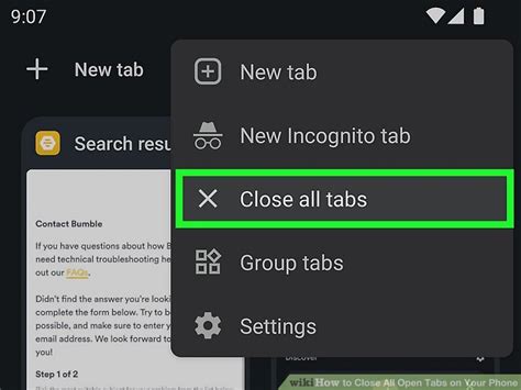 how to close open windows on android phone
