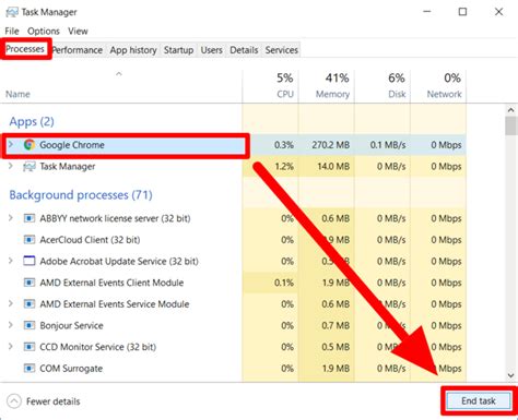 how to close running applications on windows 10