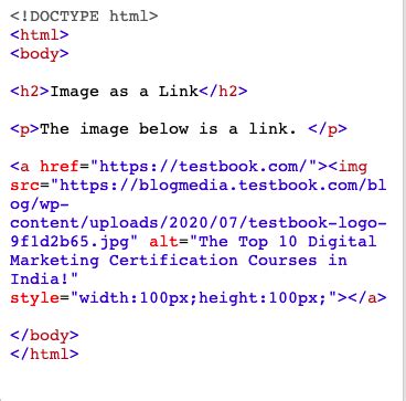how to code a clickable image in html
