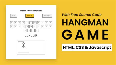 how to code a hangman game in javascript