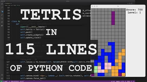 how to code a tetris game python