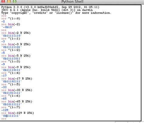 how to code binary in python