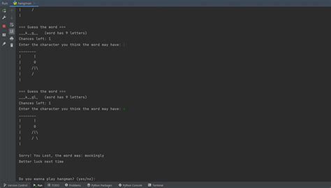 how to code hangman game in python