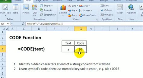 how to code in excel formula