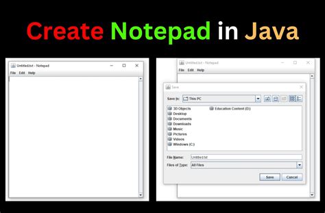 how to code in notepad java