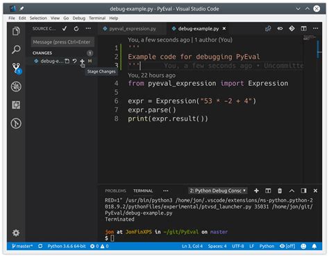 how to code python in visual studio mac