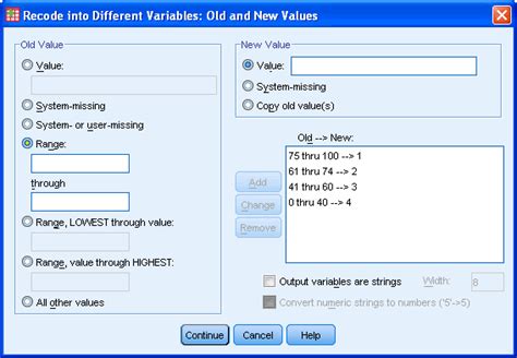 how to code variables in spss
